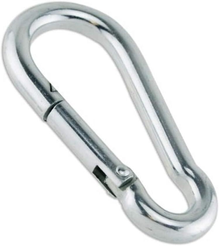 10/50/100 3" Heavy Duty Carabiner Clips M8 5/16" Galvanized Steel 500LBS
