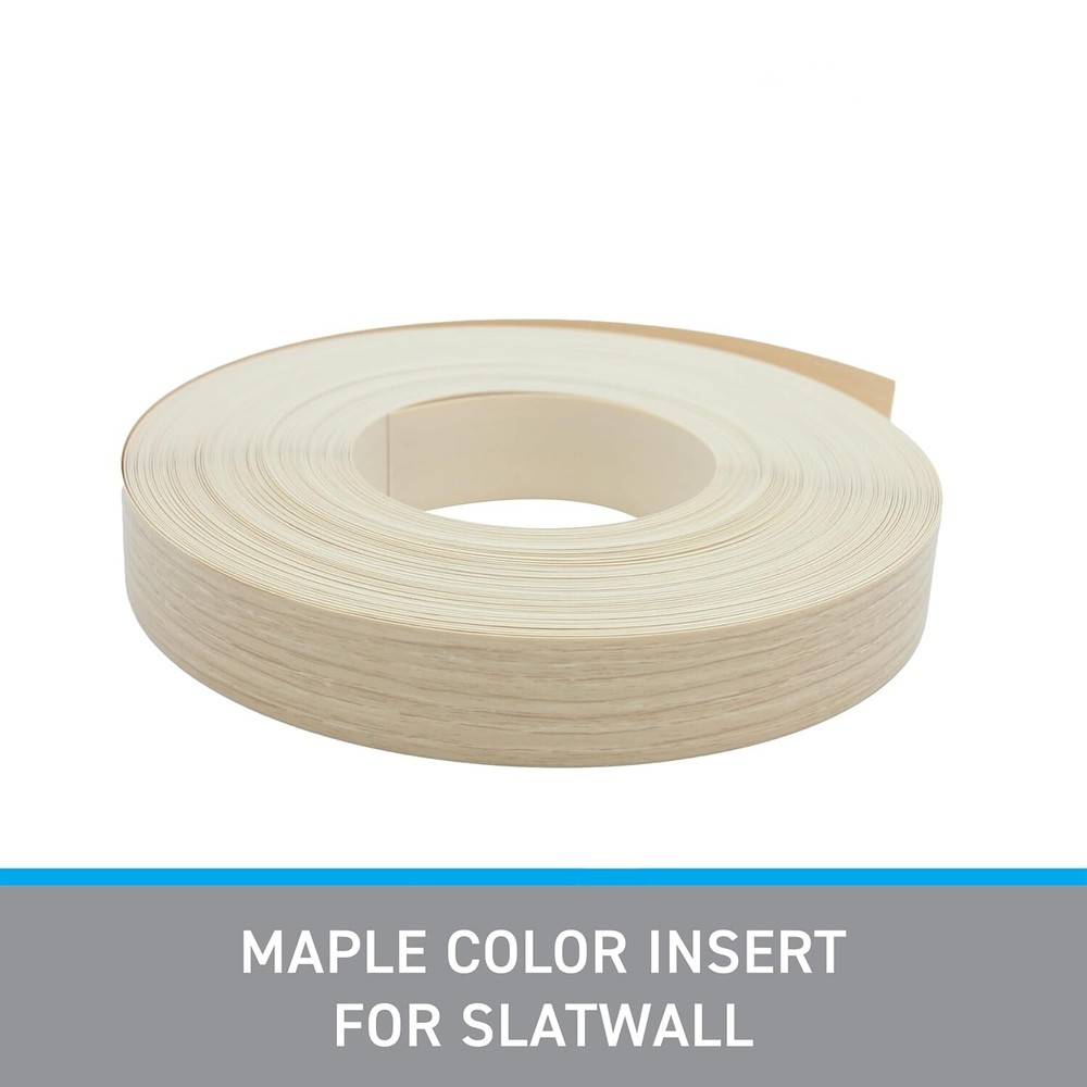 Vinyl Inserts Slatwall Panel Maple Shelving Display 780 ft total 6 Rolls