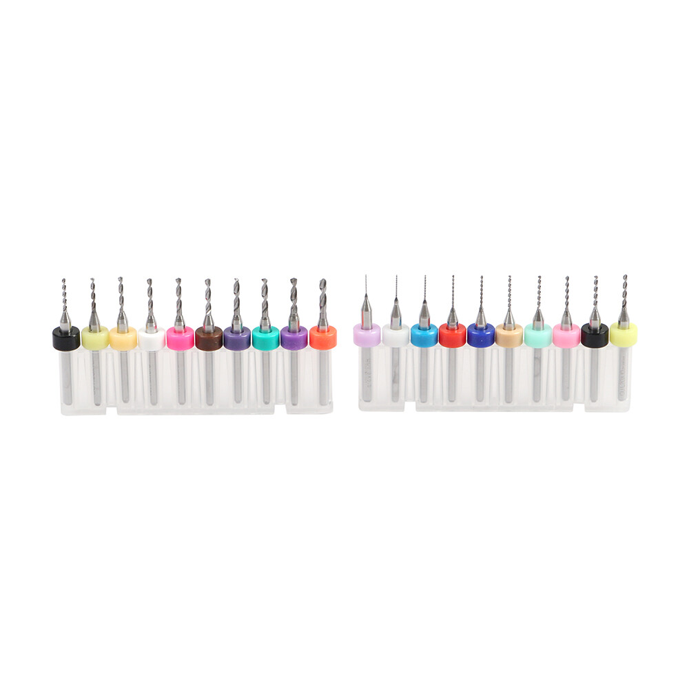 40X Carbide Micro Drill Bits 0.1-2.0mm PCB Driiling Bit for CNC Engraving