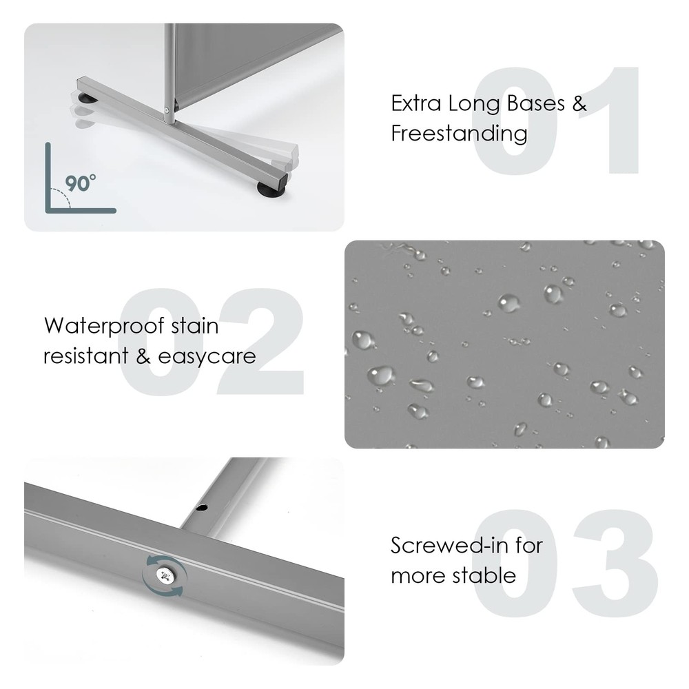 Single Large Panel Room Divider, Privacy Screen for Office, Partition Separat...