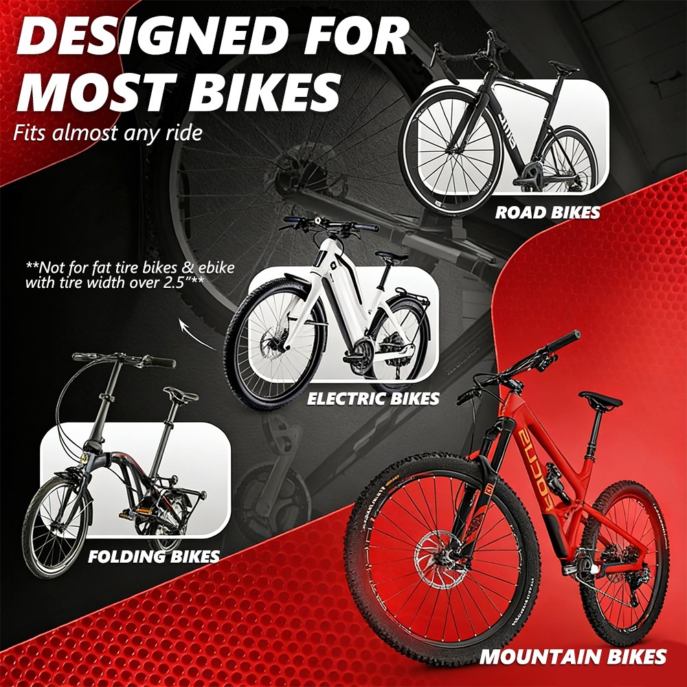 Bike Wall Mount Rack Bicycle Hanger Heavy Duty Vertical Hook for Indoor Garage