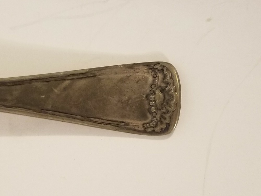 1880 Gorham Princess Louise Silverplate Mono Table Spoon