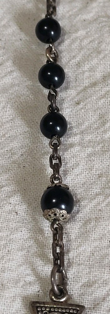 Vintage Creed Sterling Silver Rosary D2