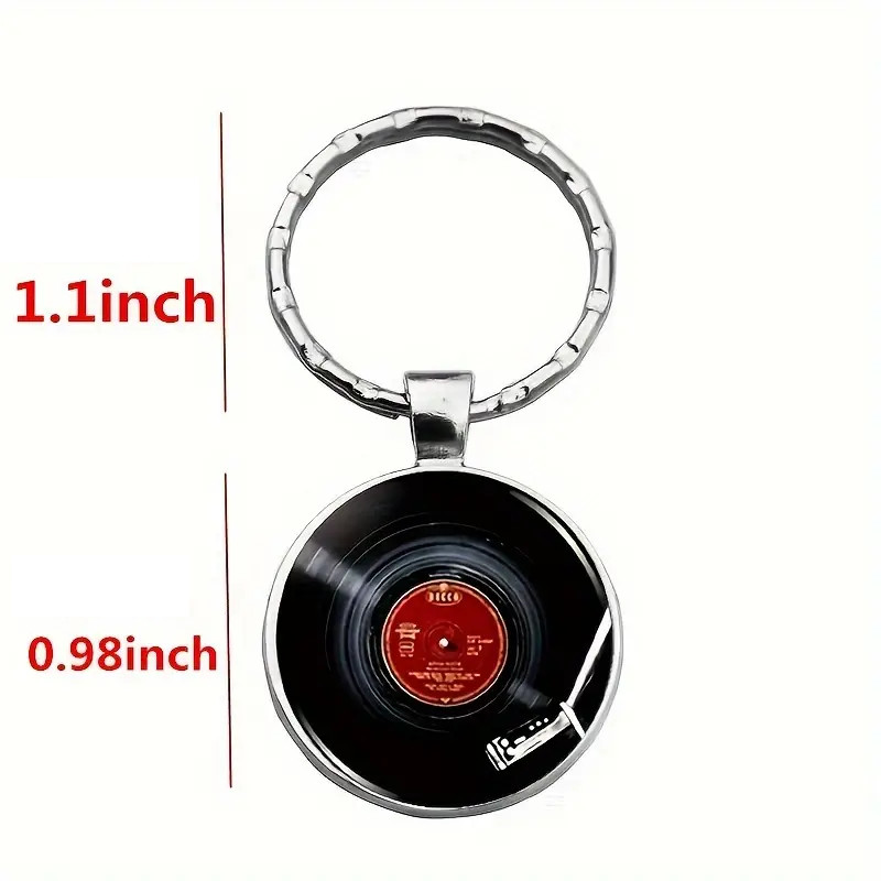 Record Player Retro Keychain