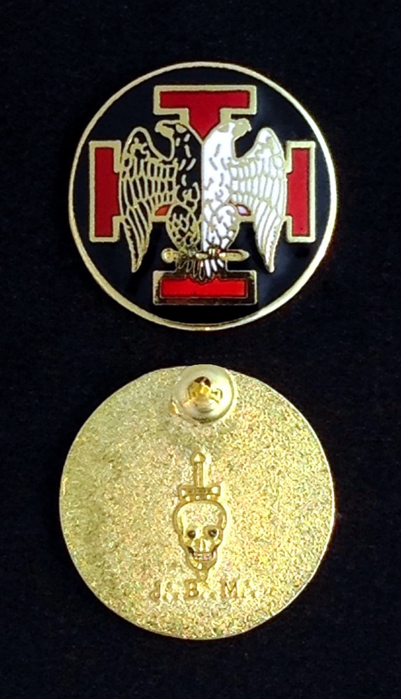 Masonic Scottish Rite 30th Degree Lapel Pin - Version 2 (30-LP-2)