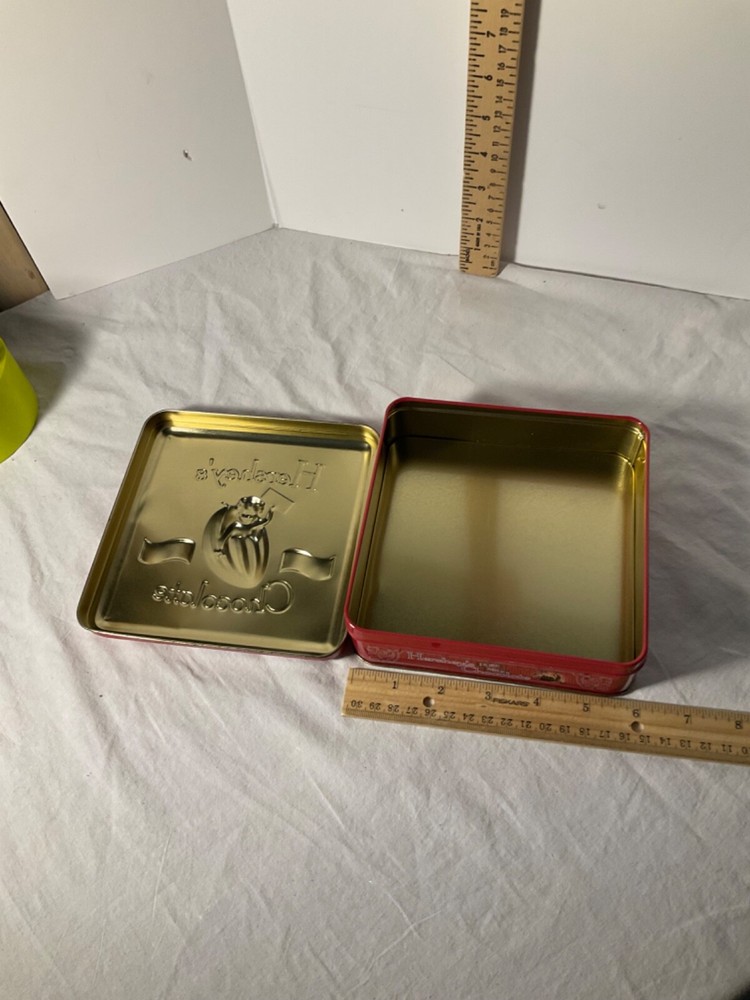 Hersheys Chocolate square tin 6”