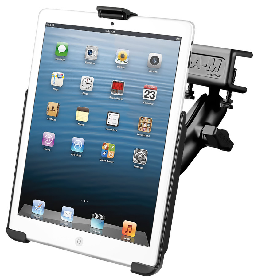 RAM Flat Clamp Glareshield Mount for iPad Mini, Mini 2, Mini 3, w/o Case