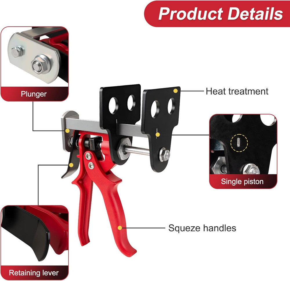 Brake Caliper Compression Tool, 4 Piston Brake Caliper Tool for Single/Twin/Quad