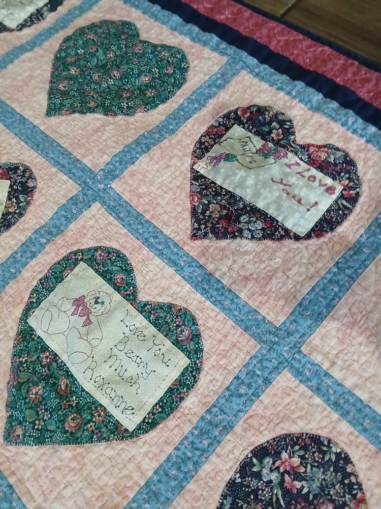 Hearts Quilt Full Sz.