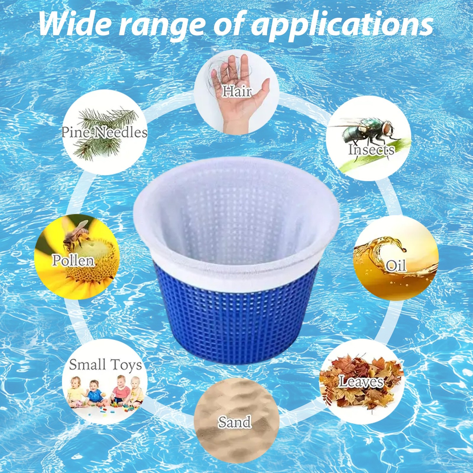 60PCS Filter Storage Pool Skimmer Socks Nylon Swimming Pool Filter Socks