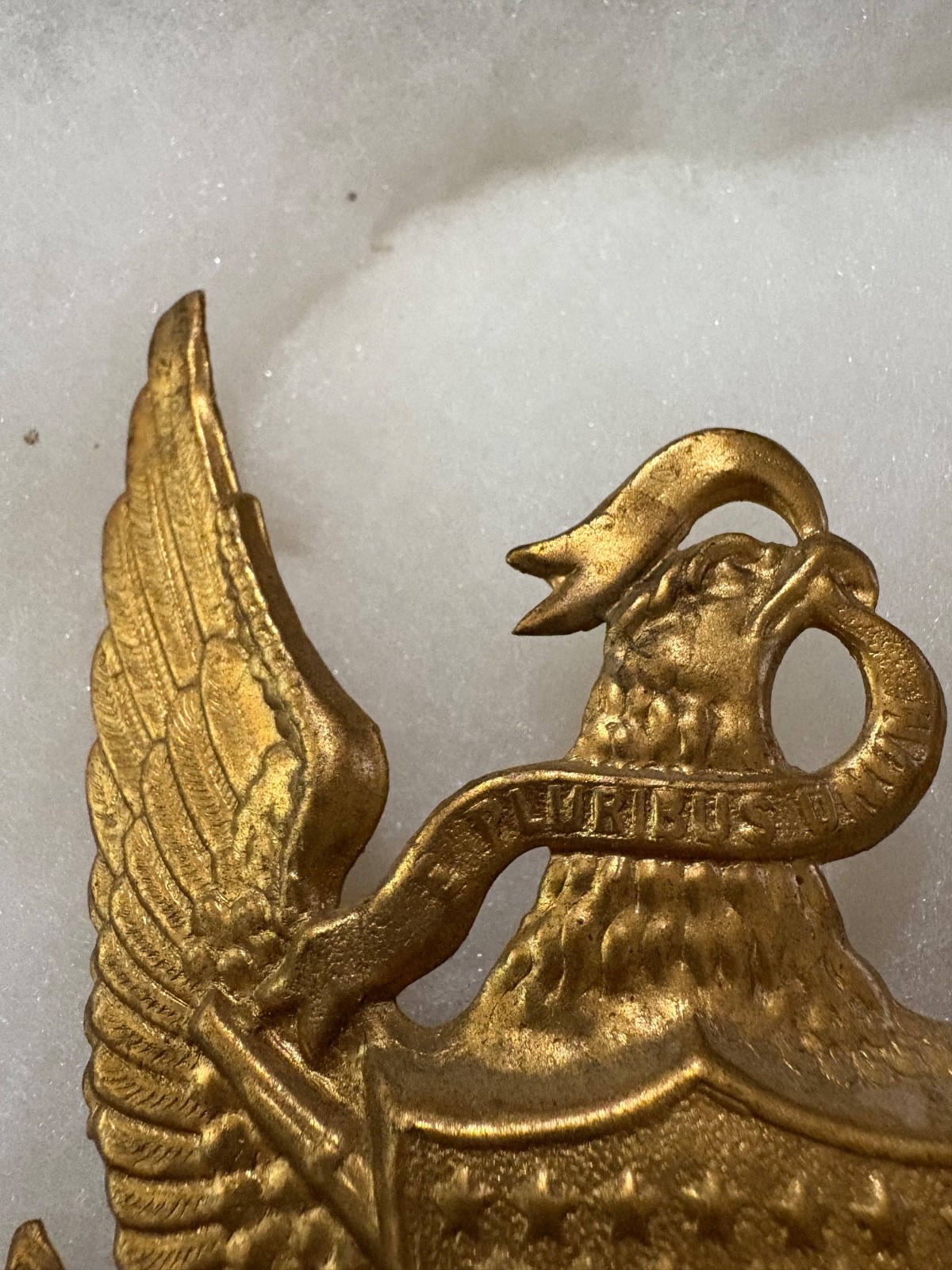 Original Brass U.S. Army Officers Dress Hat Badges