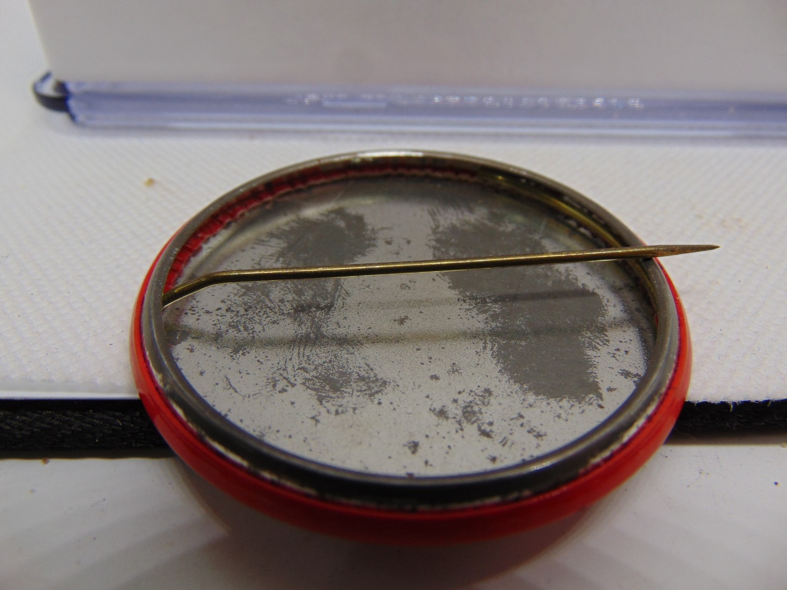 Vintage Computer 2 1/8" Pinback Button Advertising Ferroxcube Take A Trip