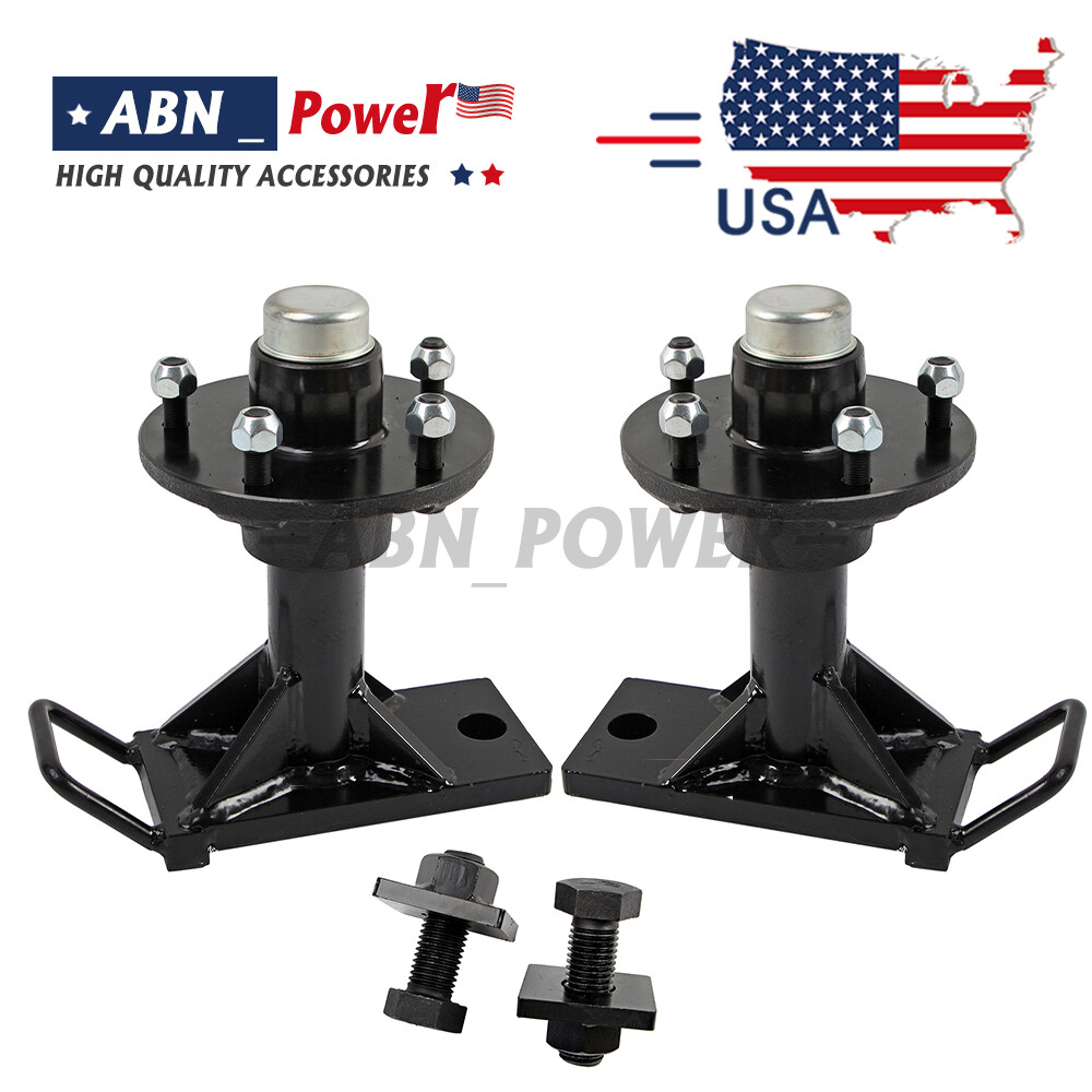 Superior Shipping Container Wheels.,5x 5.5 Lug,Bolt-on Spindle Kit(thickened)