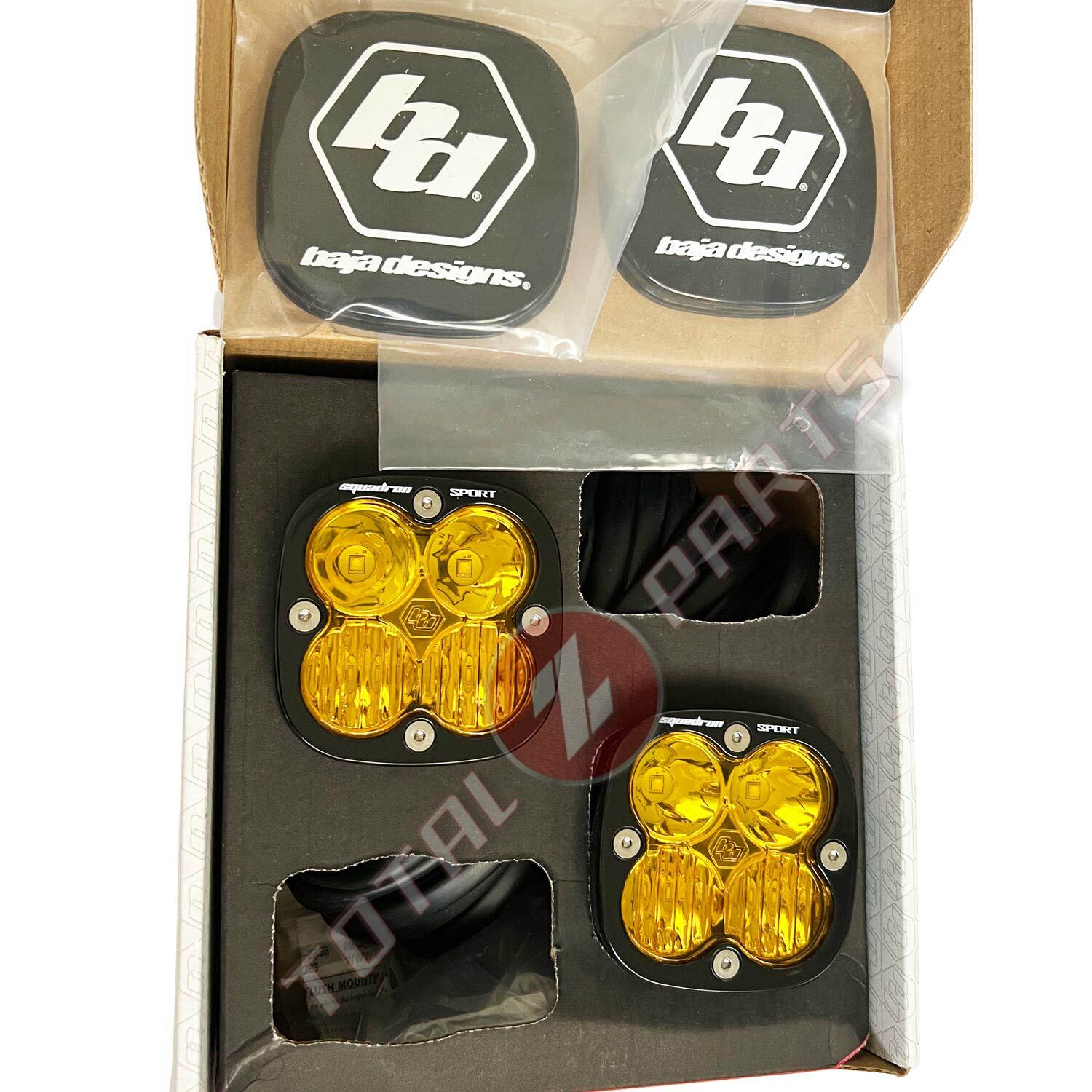 Baja Designs Squadron Sport (2 Pairs, Amber/White) LED Driving/Combo Rock Guards