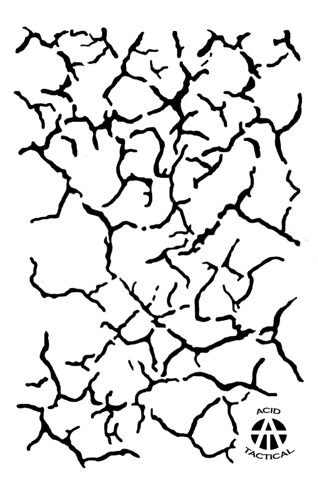 3Pack! Spray Paint Camouflage Camo Stencils Jon Boat CrackedHexacam Tiger Stripe