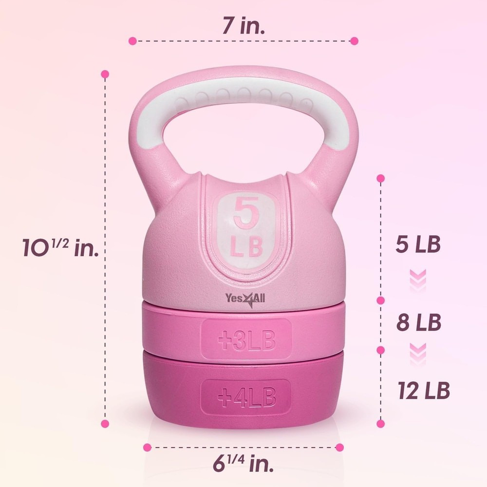 Kettlebell Sets - Adjustable Kettlebell Set for Strength Training - Kettlebel...