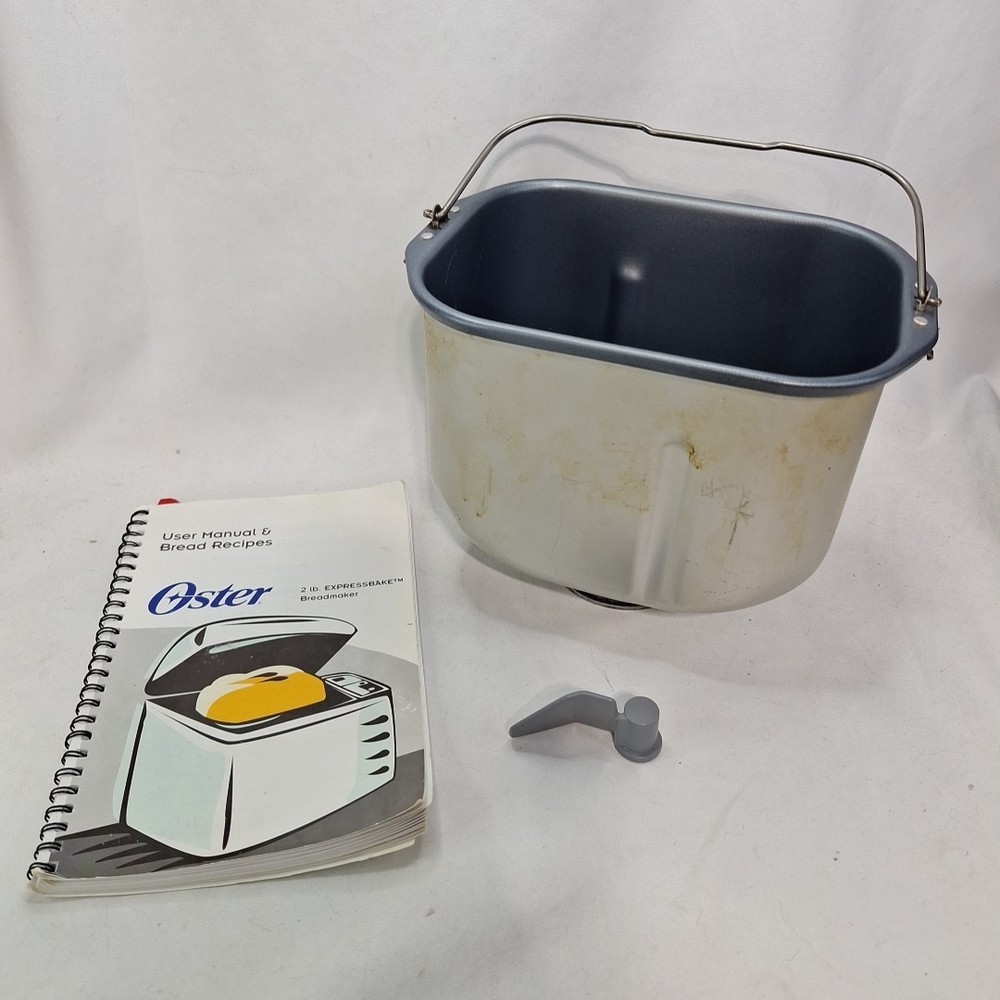 Breadmaker Pan Paddle & User Manual Oster Model 5834 2lb Expressbake Replacement