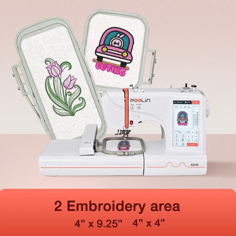 Embroidery Machine EOC05 Computerized Machine Include Threads&Tear