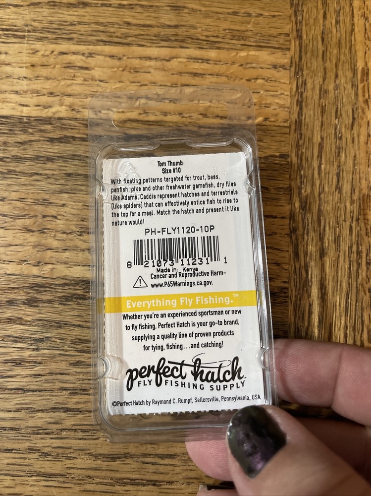 Perfect Hatch Dry Fly Tom Thumb 10