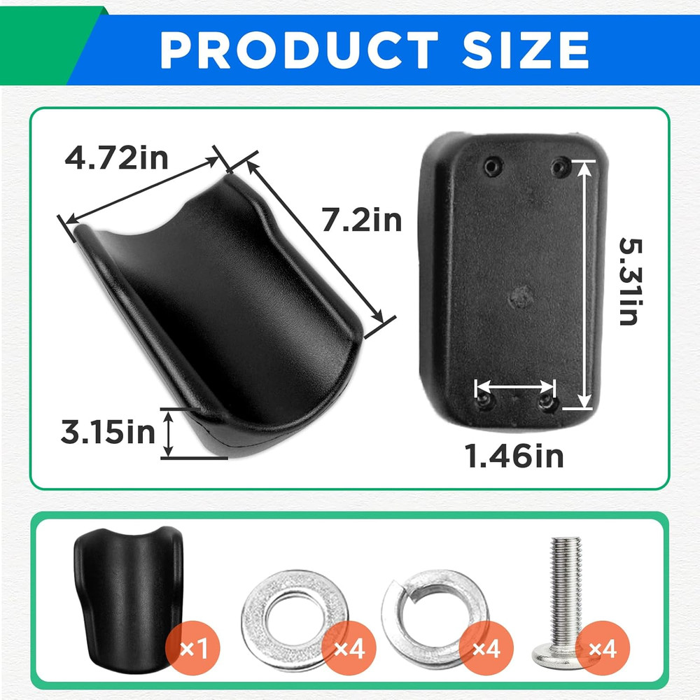 Rollator Armrest Pad, Universal Rollator Arm Rest Attachment, Soft and Comfortab