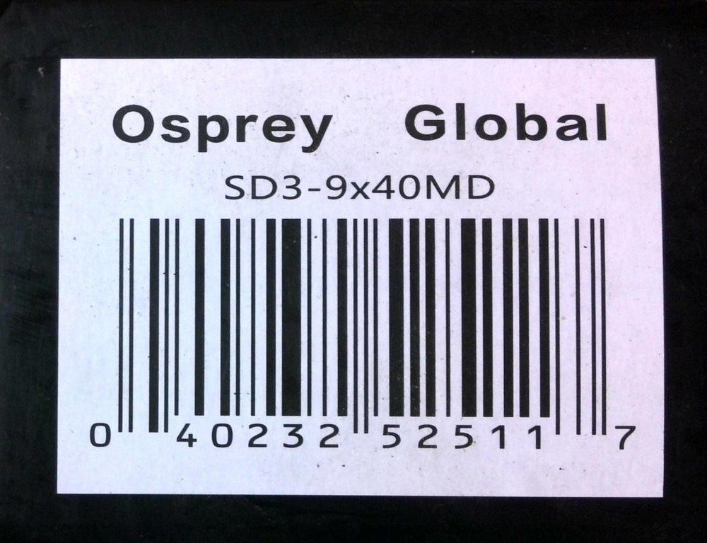 Osprey Global Standard SD3-9x40MD Scope