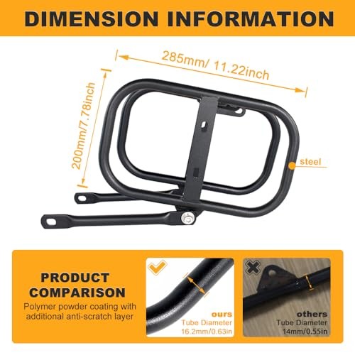 Saddlebag Support Racks Motorcycle Side Racks Compatible with Royal Enfield