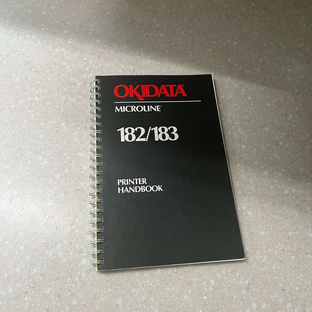 Okidata Microline 182/183 Printer Handbook
