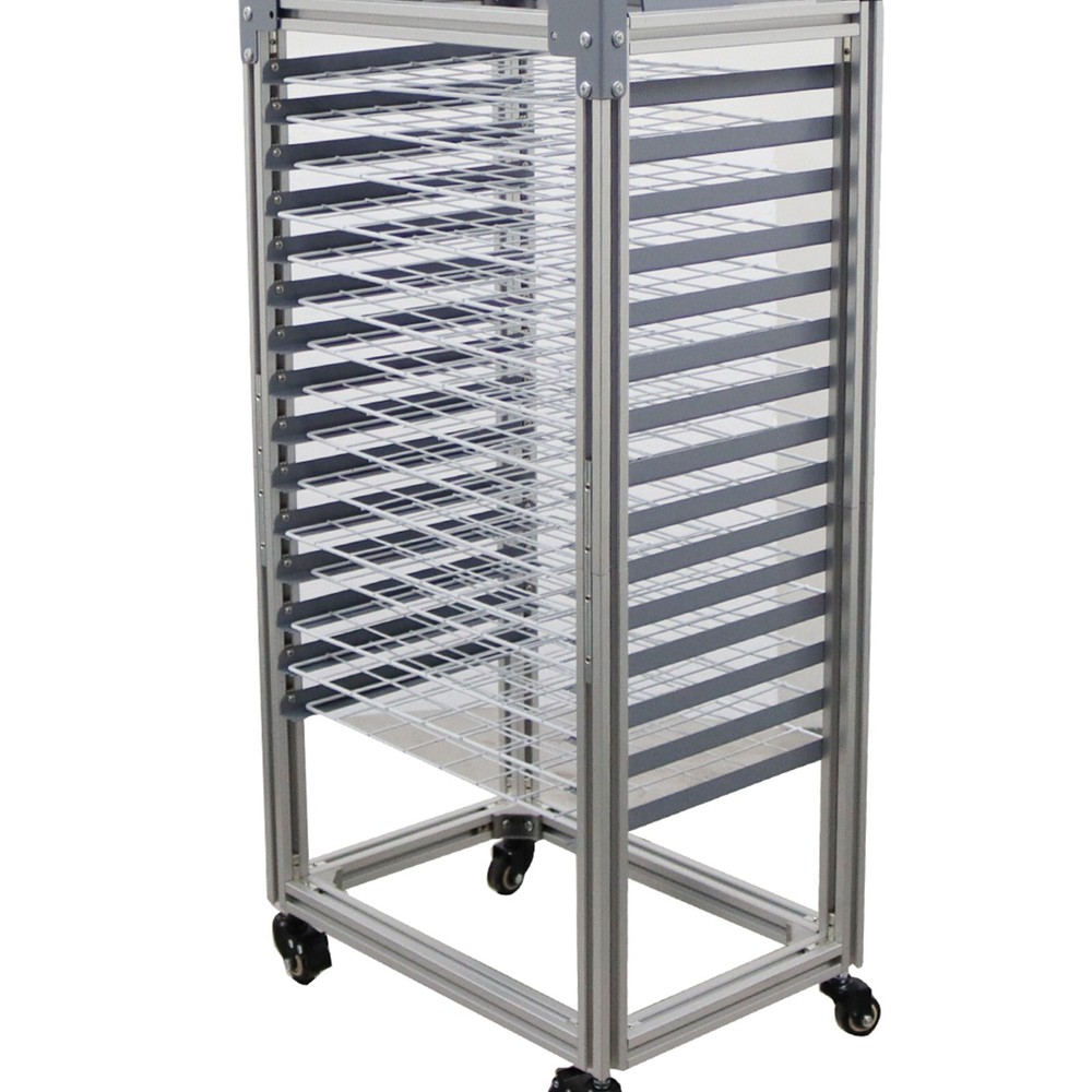 30-Layer Floor-to-floor Movable Push &Flip-open Drying Rack Flat Top Drying Rack
