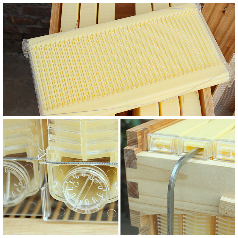 7x Auto Plastic Beekeeping Frames Honey Comb Frames For Beehive House Boxes US