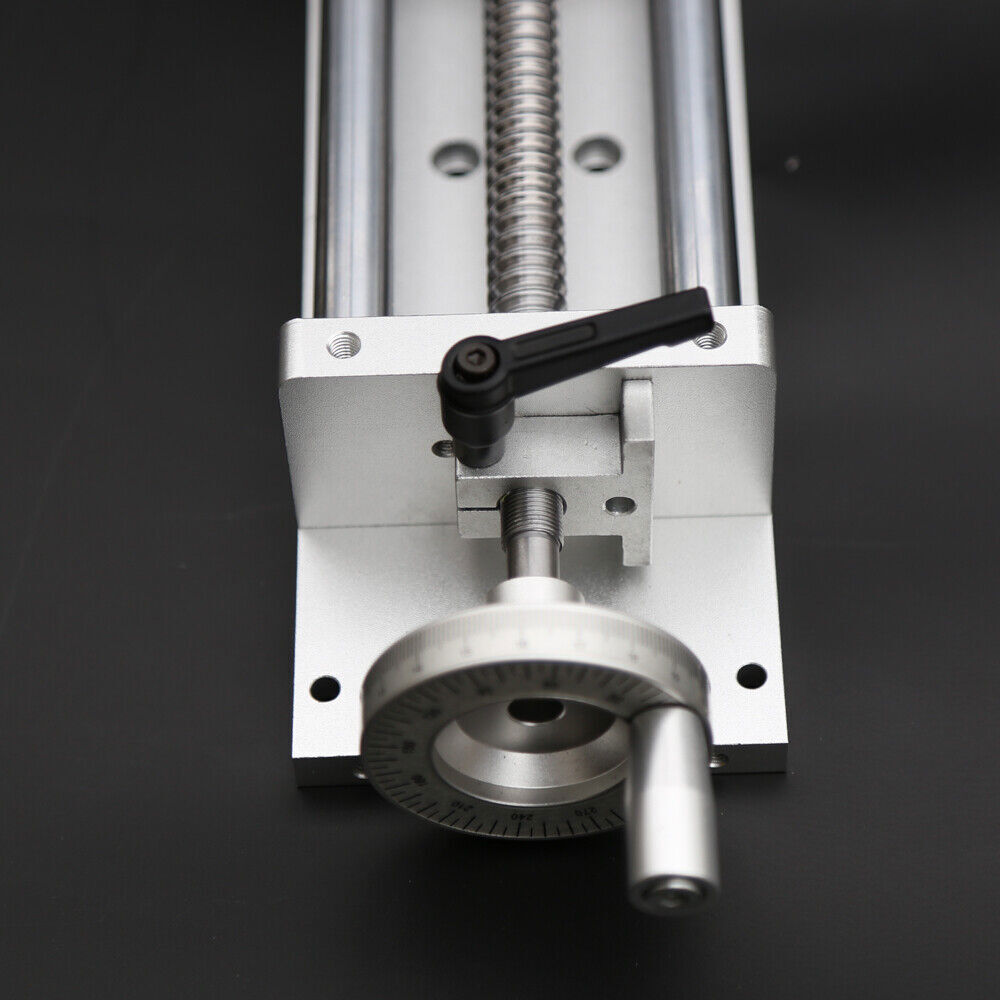 Manual Cross Sliding Table 200MM Linear Rail Slide Stage Actuator Table CNC Mill