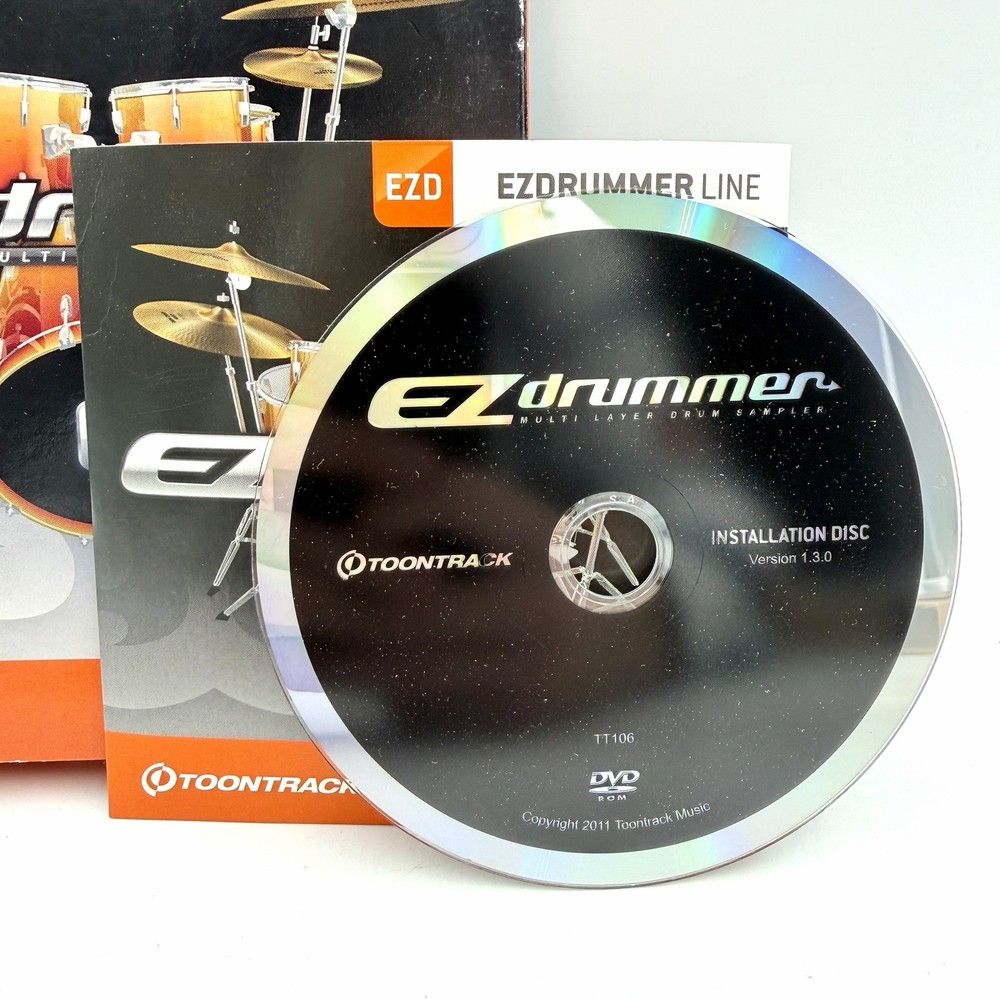 TOONTRACK EZ DRUMMER Multi Layer Drum Sampler DVD With Serial#