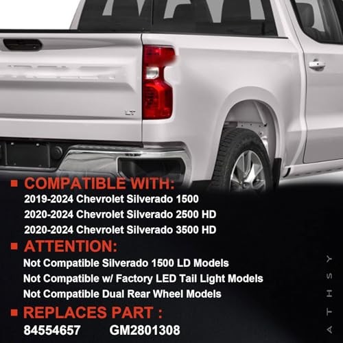 Halogen Tail Light Compatible With 2019-2024 Right Passenger Side Halogen Type