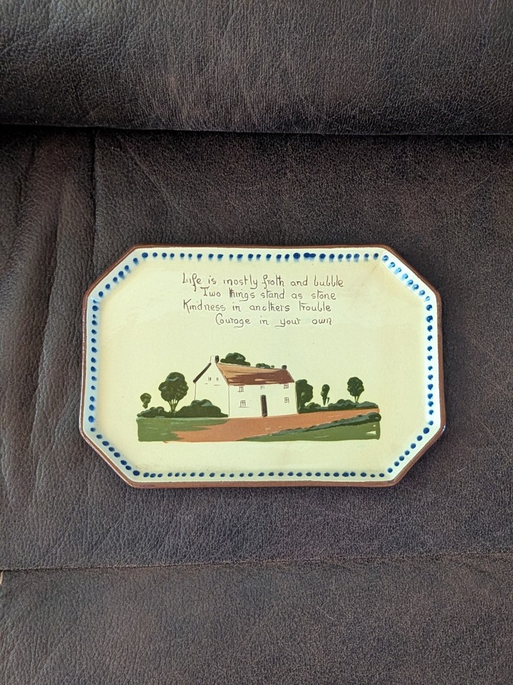 Torquay Watcombe Serving Tray - Two Things Stand As Stone - Kindness, Courage