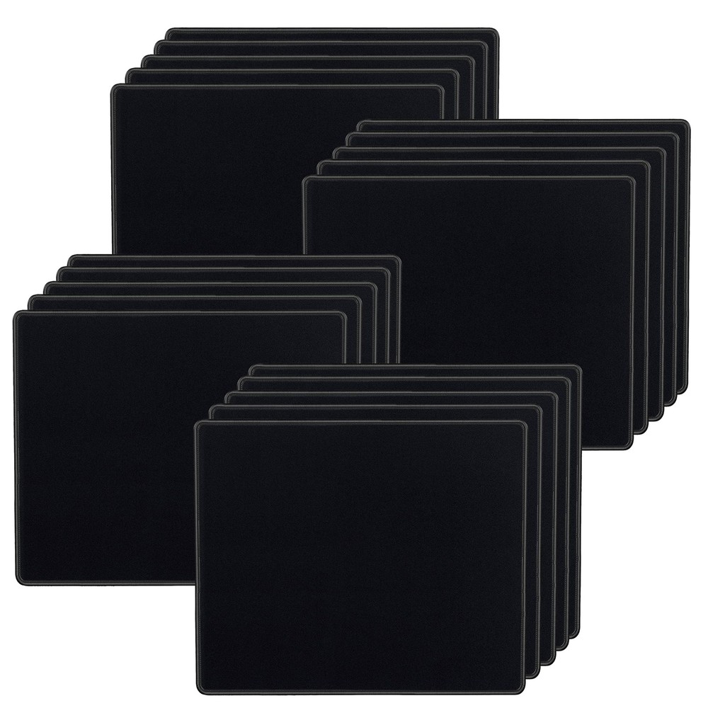 Mouse Pads Bulk Pack with Stitched Edges Non Slip Waterproof 20 Pack