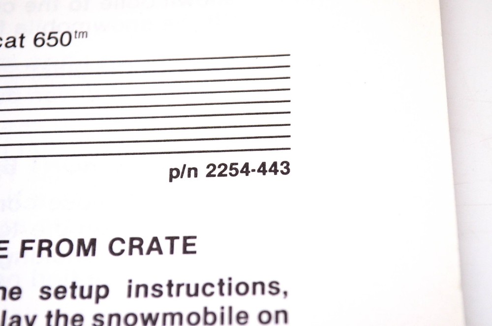 Arctco Setup & Predelivery Instructions 1988 AFS Models