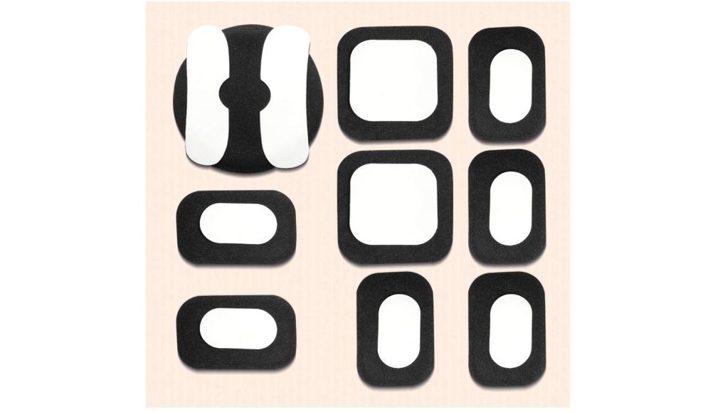 19PCS Universal Helmet Pads Replacement Foam Cushion Pads Hook Loop Kit Set