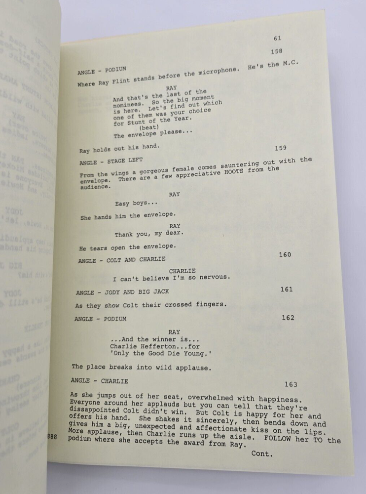 THE FALL GUY / David Braff 1982 TV Series Script, Lee Majors "Charlie"