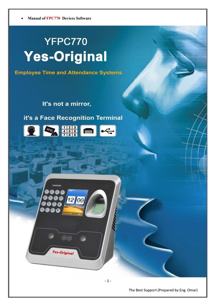 Face Fingerprint Identification Time Attendance & Access Control . USA