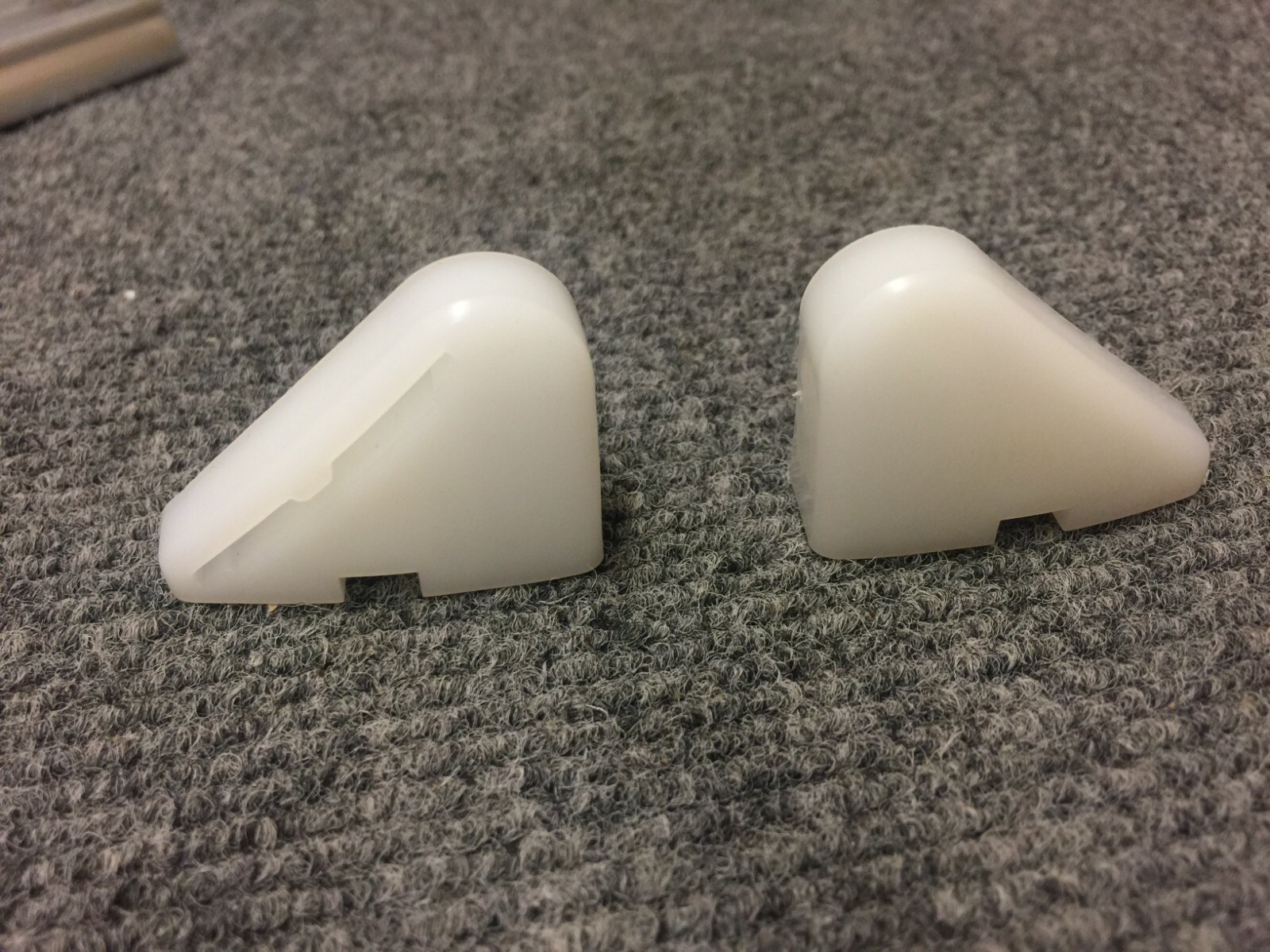 Vidmar Stanley Drawer Pull End Cap Covers Left Right Plastic Pair