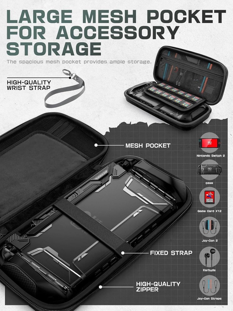 For Nintendo Switch 2 Dockable Grip Case +JoyCon Portable Protective Accessories