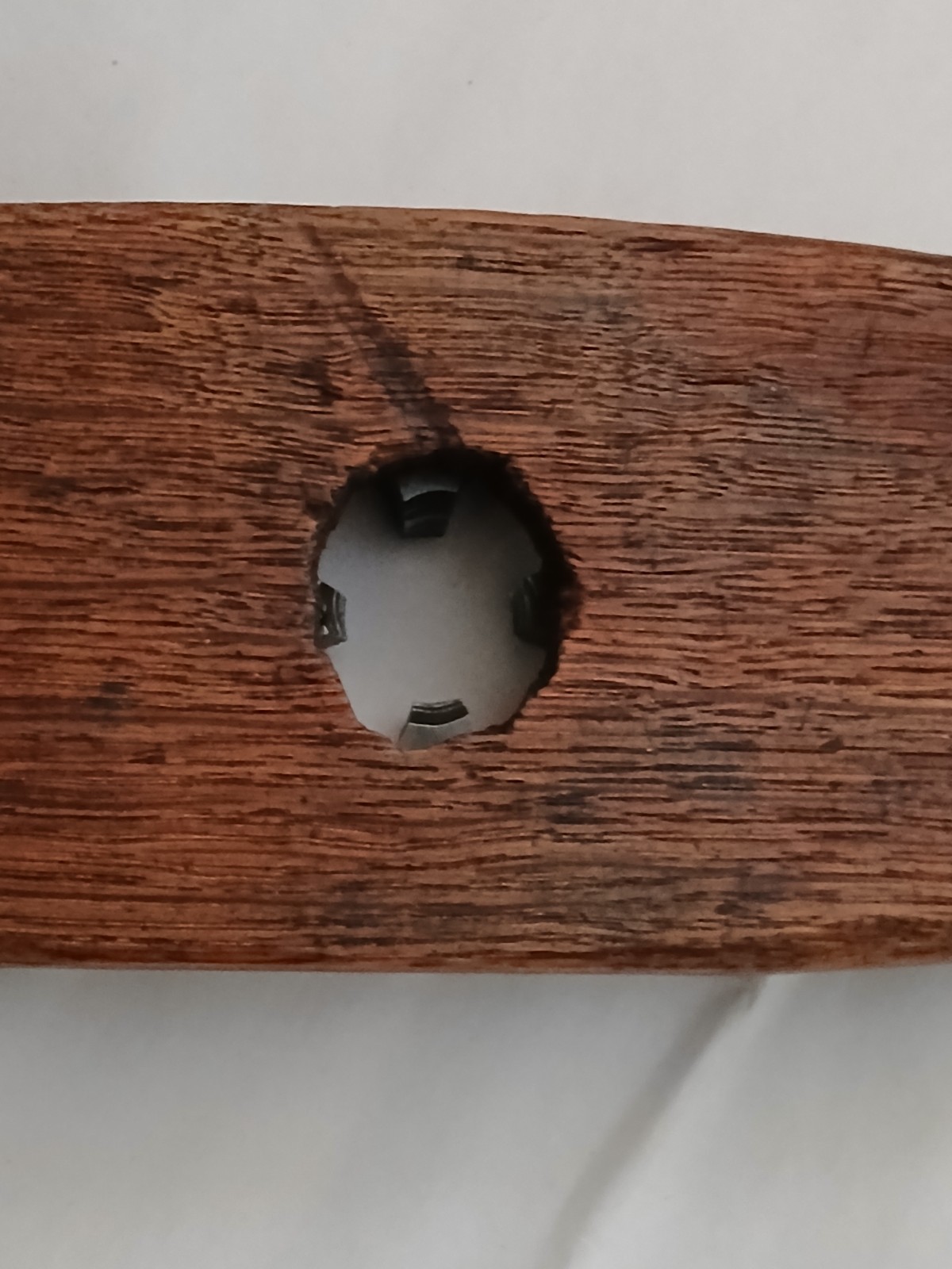 Unique Vintage B&O Railroad Tool - W L Brubaker 1/2" Die in Wooden Handle