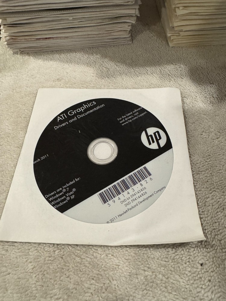 HP ATI Graphics Drivers and Documentation DVD - GOOD CONDITION!!!