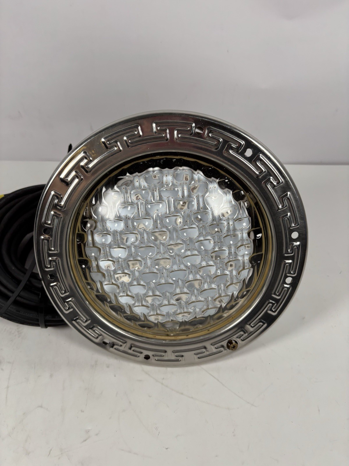 10 Inch LED Multicolor Inground Pool Light – Stainless Steel Housing, 50ft Cord