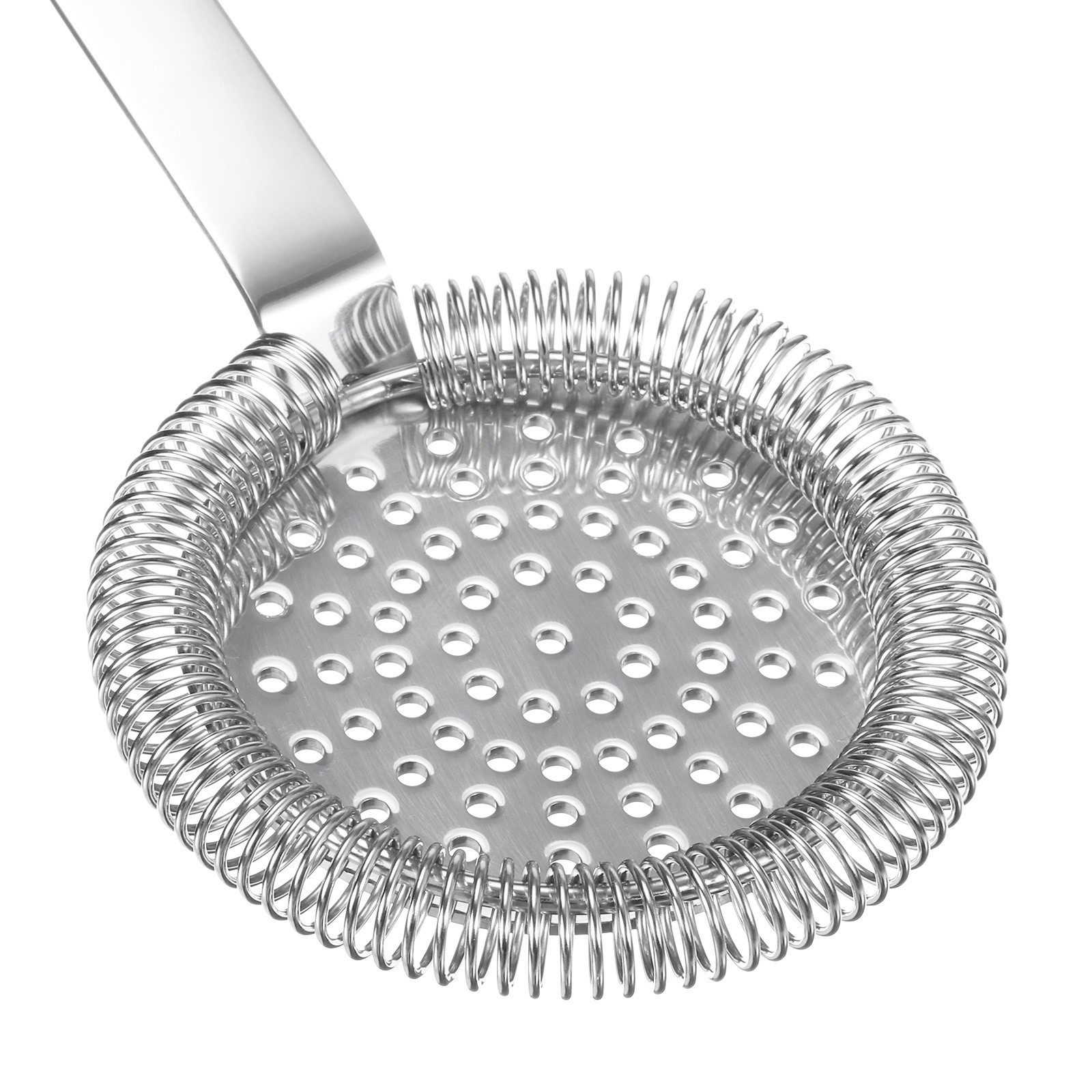 Cocktail Strainer, 1pcs Stainless Steel Bar Strainer for Drinks (Silver, 200mm)