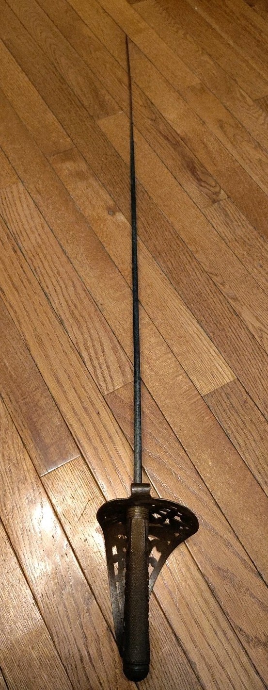 Antique British Pre WW1 Infantry Officer Saber, London Made 41" Total