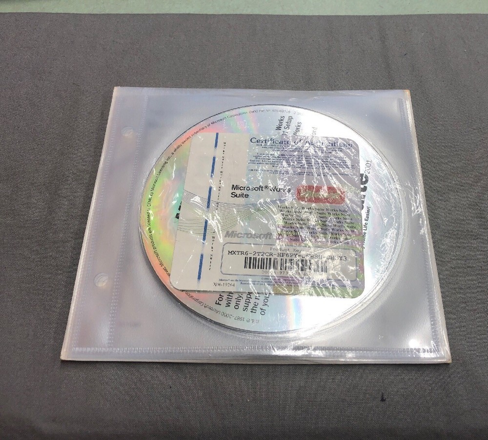 NEW SEALED MICROSOFT WORKS SUITE 2001