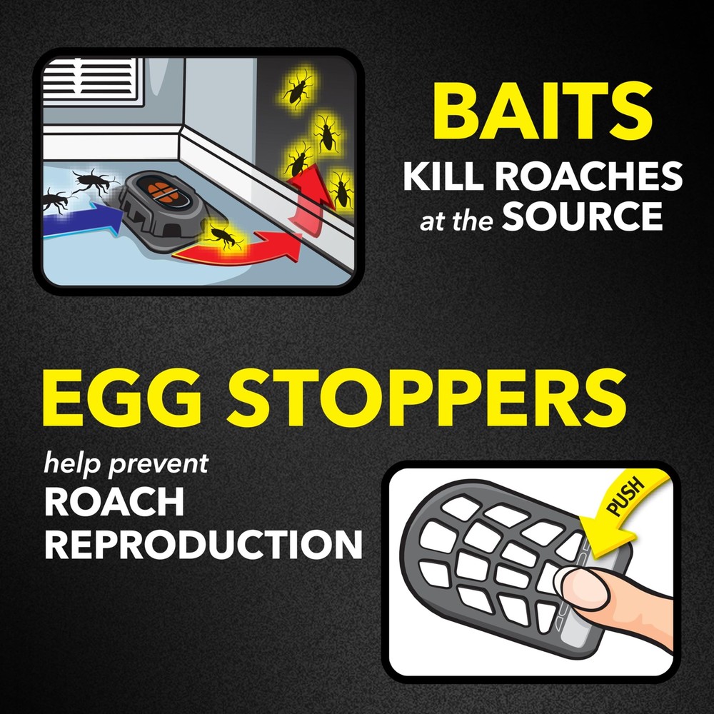Raid Double Control Small Roach Baits, Plus Egg Stoppers, Child Pack of 1