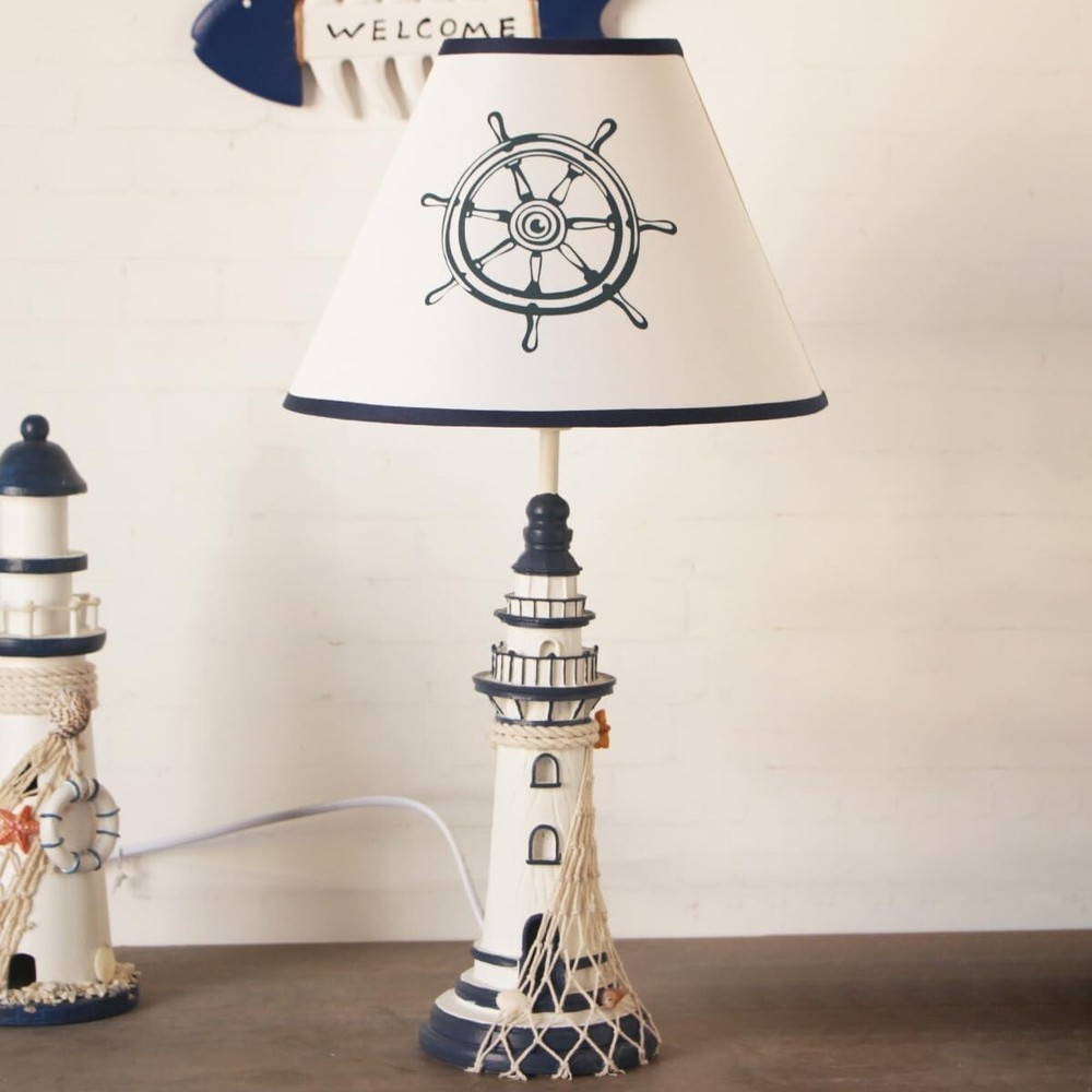 Aeyee Modern Table Lamp Beach House Decor, Small Bedside