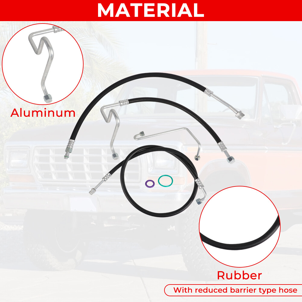 A/C Hoses Lines Set For 1976-1979 Ford F-100 F-150 & Bronco V8 Engine 1978-1979