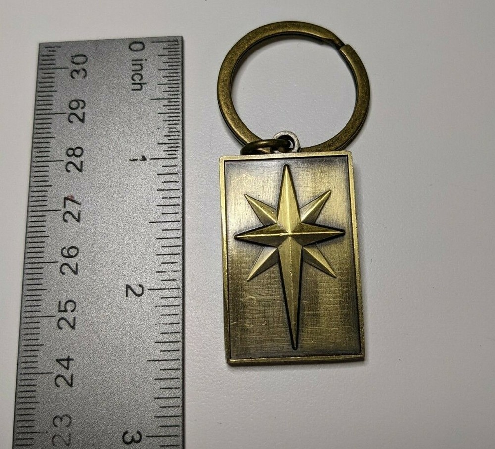 BattleTech Daggerstar Exclusive Reward, Metal, Rectangular, Gold Tone, Keychain